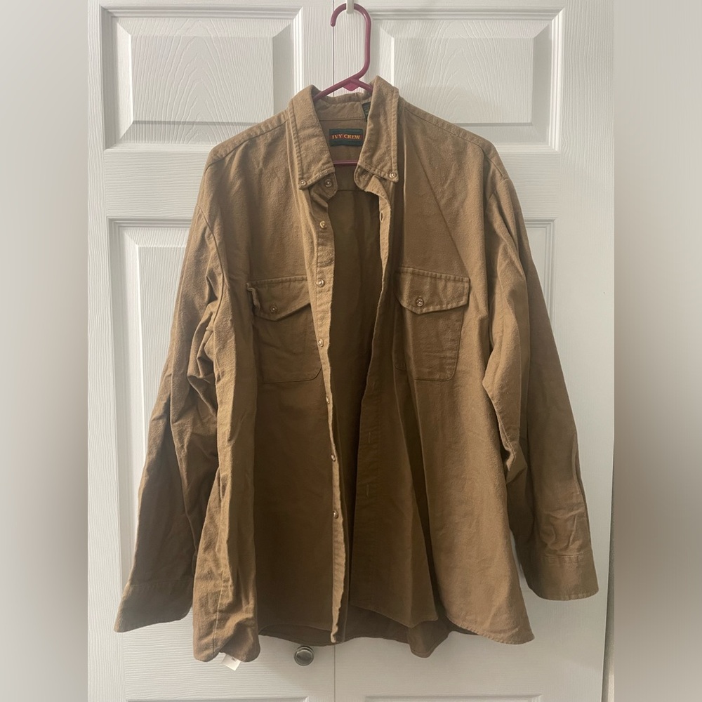 Ivy Crew tan/brown 2XL button down long sleeve